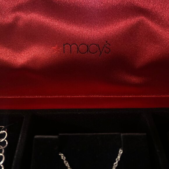 Macy's 3 Piece Silver Heart Set - Picture 4 of 9